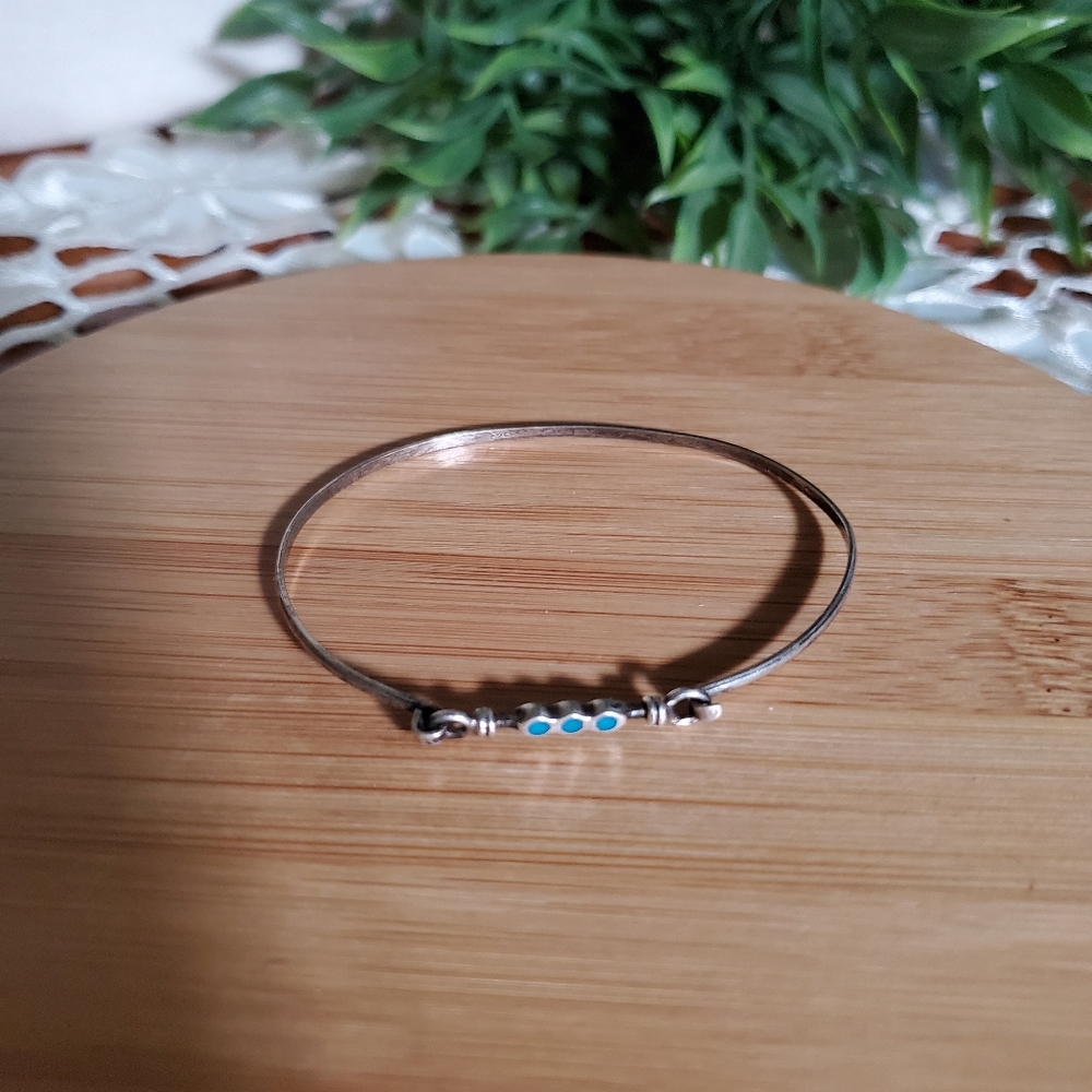 925 SILVER | Turquoise Bangle